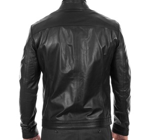 Streetwear léger veste en cuir PU hommes printemps respirant conception Easywear doux au toucher décontracté ville rue équipement d'équitation - Product Image 2