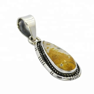 Nouveau Style 925 Sterling Silver 2025 Summer Collection Ocean Jasper Pendentif Fine Jewelry Pendentifs Charms - Product Image 1