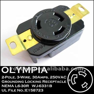 30A 250V Réceptacle de Verrouillage NEMA L6-30 - Product Image 2