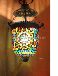Plafonnier suspendu en mosaïque de verre à motifs multicolores, luminaire décoratif d'intérieur, Art déco, nouveau modèle - Product Image 4