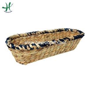 Cesta de almacenamiento de jacinto de agua redonda Haprosimex Saigon con asas Cestas de almacenamiento decorativas - Product Image 3
