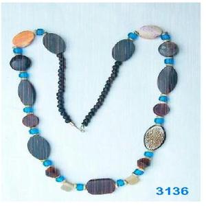 Cadena de cuentas de moda Collar de capas de plata Collar de hueso de mujer - Product Image 2