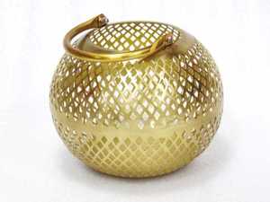 HOME DECORATION ANTIQUE NEW FILIGREE ROUND GOLD <b>HURRICANE</b> <b>LANTERN</b> - Product Image 6