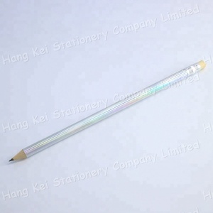 Juego de Lápices Escolares de Madera HB de 7 Pulgadas con Pegatina Holográfica Personalizada Multicolor para Niños - Product Image 2