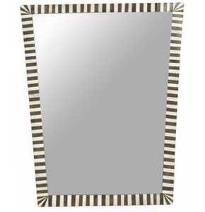 Espejo de madera y hueso de diseño elegante - Product Image 4