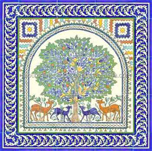 Mosaïques murales décoratives traditionnelles en marbre, images d'art, carreaux - Product Image 4