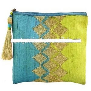 Bolsa de cosméticos estilo kantha bohemio gitano - Product Image 1
