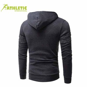 Otoño Invierno Ropa de hombre Tallas grandes Sudaderas con capucha para hombre Sudaderas Color de contraste 100% Jersey de algodón Sudaderas con capucha para hombre de gran tamaño - Product Image 2