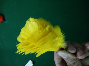 Sombreros Glengarry amarillos al por mayor con pluma teñida Hackles Balmoral Plumes Hackles - Product Image 2