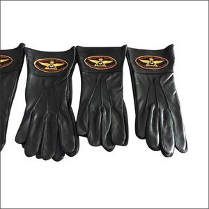 Guantes de cuero negro masónico, alta calidad, mejor fabricante - Product Image 1