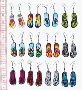 Pendientes de Hueso de Moda Hechos a Mano Joyería Peruana Venta Al por Mayor Calzado de Playa por Mayorista - Product Image 2