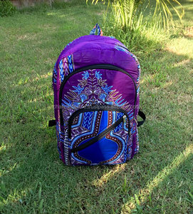 Mochila Unisex Estilo Tribal Africano Dashiki, Tela de Algodón Encerado, Mochila para Libros, Uso Diario, Bolsa Escolar para Estudiantes, Mochila Dashiki - Product Image 6