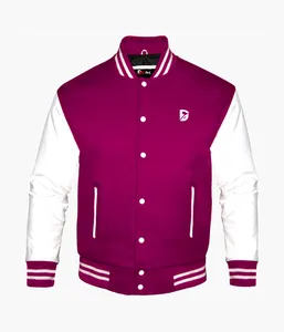Toptan moda kolej ceketi için konfor ve stil toptan özel son tasarımlar uzun kollu beyzbol kolej ceketi M
