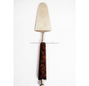 New Tabletop Pie Server <strong>Cake</strong> <strong>Knife</strong> With Nickel Plating Finishing Modern Design Excellent Quality <strong>Wooden</strong> <strong>Handle</strong> For Serving