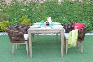 Table et chaises, ensemble de salle à manger pour meubles d'extérieur, le plus récent - Product Image 5