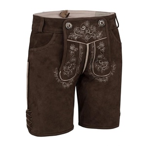 Oktoberfest Harren Kurz Bavarain Lederhose - Trachten <b>Women</b> <b>Lederhosen</b> Bundhosen - Product Image 1