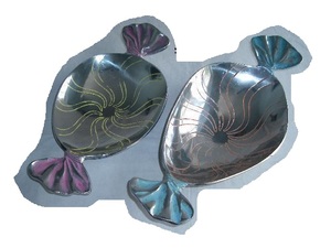 Tazón para servir en forma de caramelo de aluminio fundido de alta calidad con esmalte para decoración del hogar artesanías de Metal hechas a mano - Product Image 2