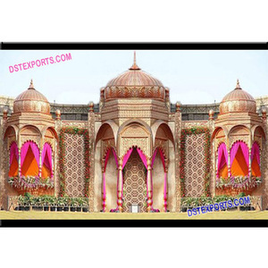 Jodha Akbar ชุดเวทีแต่งงานแบบบอลลีวูด,ชุดเวทีทำจากไฟเบอร์งานแต่งงานสไตล์ Rajwada ชุดการรับสัญญาณที่ยิ่งใหญ่ - Product Image 1