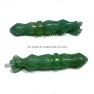 ไม้กายสิทธิ์หินอะเวนจูรีนสีเขียวใช้คริสตัลบำบัดสำหรับทำสมาธิ - Product Image 1