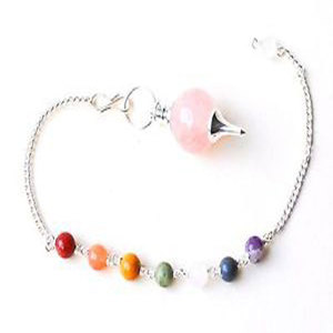 ลูกตุ้มโซ่จักระ,หินอัญมณีพลังงานบวกสัญลักษณ์ Usui Reiki สลักรักษาด้วยคริสตัล - Product Image 1