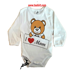 Infant Unisex Bamboo Fiber Animal Print Romper with Snap Buttons for Newborns & Toddlers Autumn Season Made in Tamil Nadu - Product Image 2