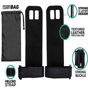 Pullup Hand Grips Gimnasia Cuero Mano Muñequera Protección Ideal para levantamiento de pesas WODs Levantamiento y gimnasia - Product Image 2