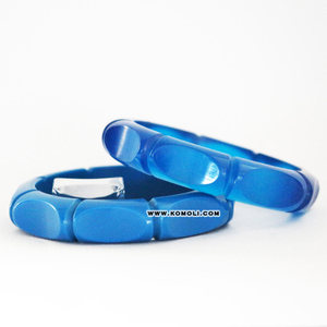 Diseño de bambú de color sólido hecho a pedido pulsera de joyería - Product Image 5