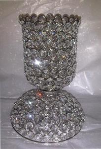 CRYSTAL 3-LIGHT HANDMADE <b>CANDELABRA</b> for SILVER WEDDING CENTER PIECE DECORATION TVAKM Model 4664 - Product Image 5