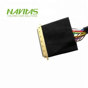 Harnais câblage personnalisé LVDS LCD, 30 broches de 1.25mm à 40 broches, haute vitesse