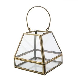 Support de bougie en métal et en verre, Design fait à la main, finition plaquée or, meilleure qualité pour la décoration, cadeau de mariage - Product Image 1