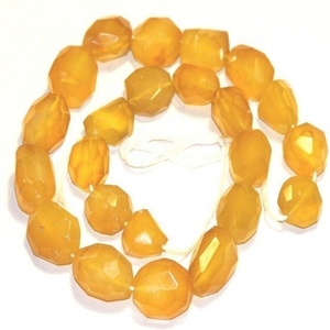 High Quality Yellow Onyx Agate Nugget Faceted Drilled Faceted Gemstone Full Strand Natural <b>Crystal</b> <b>Healing</b> Necklace Wholesaler - Product Image 3