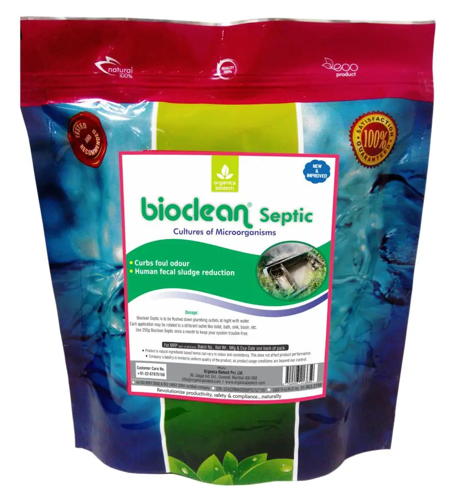 Producto biológico ambiental para limpieza de tanques sépticos