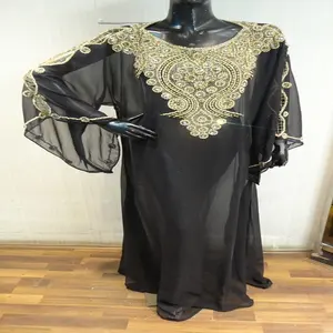 Abito abaya marocchino Farasha abito caftano in vendita kaftan Wedding Party Wear caftano con perline alte