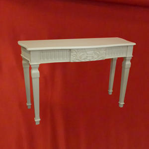 Muebles para el Hogar, Mesa Consola Francesa Pintada de Blanco - Muebles de Madera de Caoba para Sala de Estar, Muebles de Mesa de Indonesia - Product Image 2