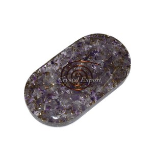 Amethyst <b>Orgonite</b> Palm Stones - Product Image 1