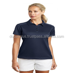 Polos promotionnels en polyester pour femmes OEM personnalisés - Product Image 1