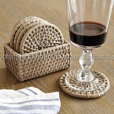รถไฟเหาะสีขาวสำหรับถ้วยชาทำจากหวาย - Product Image 2