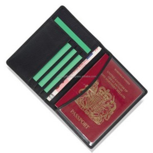 Genuine Leather Unisex Travel <b>Passport</b> Holder <b>Wallet</b> for Men/Women - Product Image 1