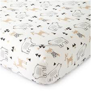 Draps de berceau ajusté en mousseline, lavable, avec certificat CPSC, vente en gros, unités - Product Image 1