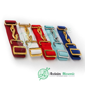 Extension de ceinture maçonnique marron, accessoires maçonniques - Product Image 3