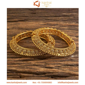 Brazaletes Lisos con Baño de Oro en Joyería al por Mayor 17969 - Product Image 1