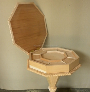 Vender sólida mesa de muebles de madera sin terminar - Product Image 6