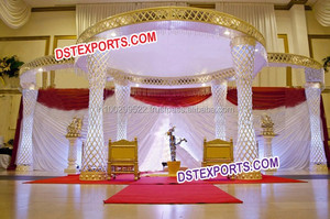 Mandap de fibra de cristal para boda, elegante, decorativo, indio, en espiral, para boda - Product Image 2