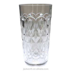 ดอกไม้สีขาวพลาสติกอะคริลิ Highball แก้ว - Product Image 5