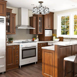 Estilo americano Mini cocina U forma de gabinete de cocina - Product Image 1