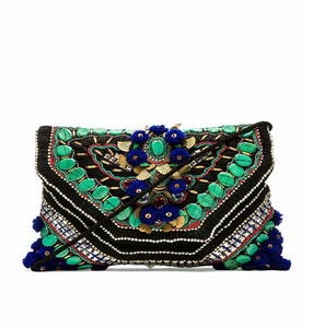 Bolso de mano bordado con cuentas - Product Image 1