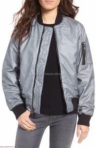 Chaqueta Bomber de Satén de Nailon para Hombre, Personalizada, de Alta Calidad, Verde, Cortavientos, Impermeable, con Cuello Alto y Bordado - Product Image 5