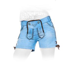 Short en denim décontracté pour femme, simple, bleu clair, pantalon de fête allemand oktoberfest - Product Image 2