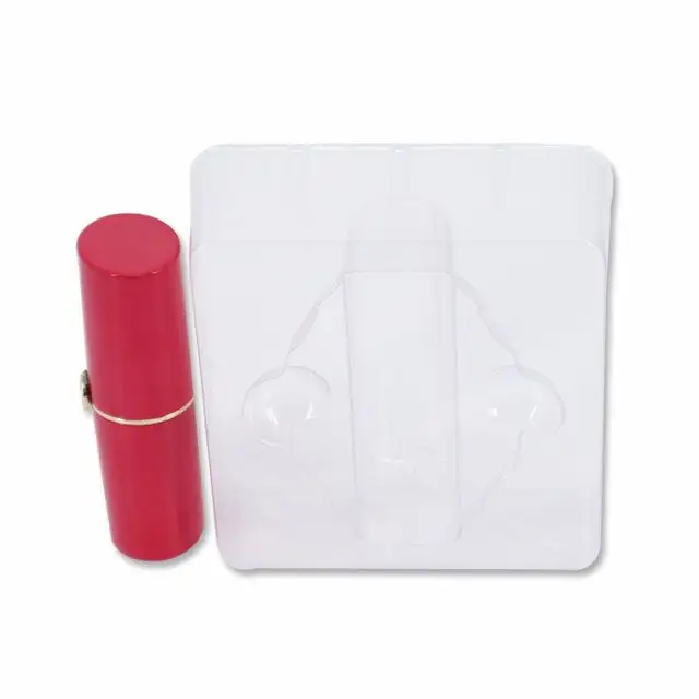 Venta al por mayor bálsamo labial blister paquete plástico clamshelllip bandeja de embalaje Paquete de chapstick transparente para bálsamo labial blister