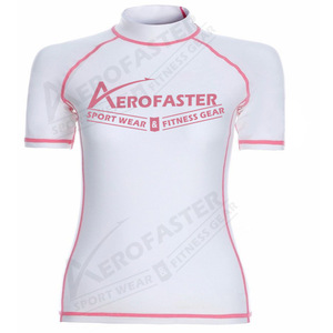 Camiseta sin mangas ajustada de alta calidad con cuello redondo para mujer, tela de malla elástica de punto antibolitas, logotipo de entrenamiento de otoño High Street - Product Image 5